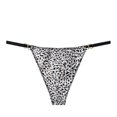 thumbnail image 2 of tangas blancas sexys con estampado de leopardo para mujer, con tirantes finos, sin costuras., 2 of 2