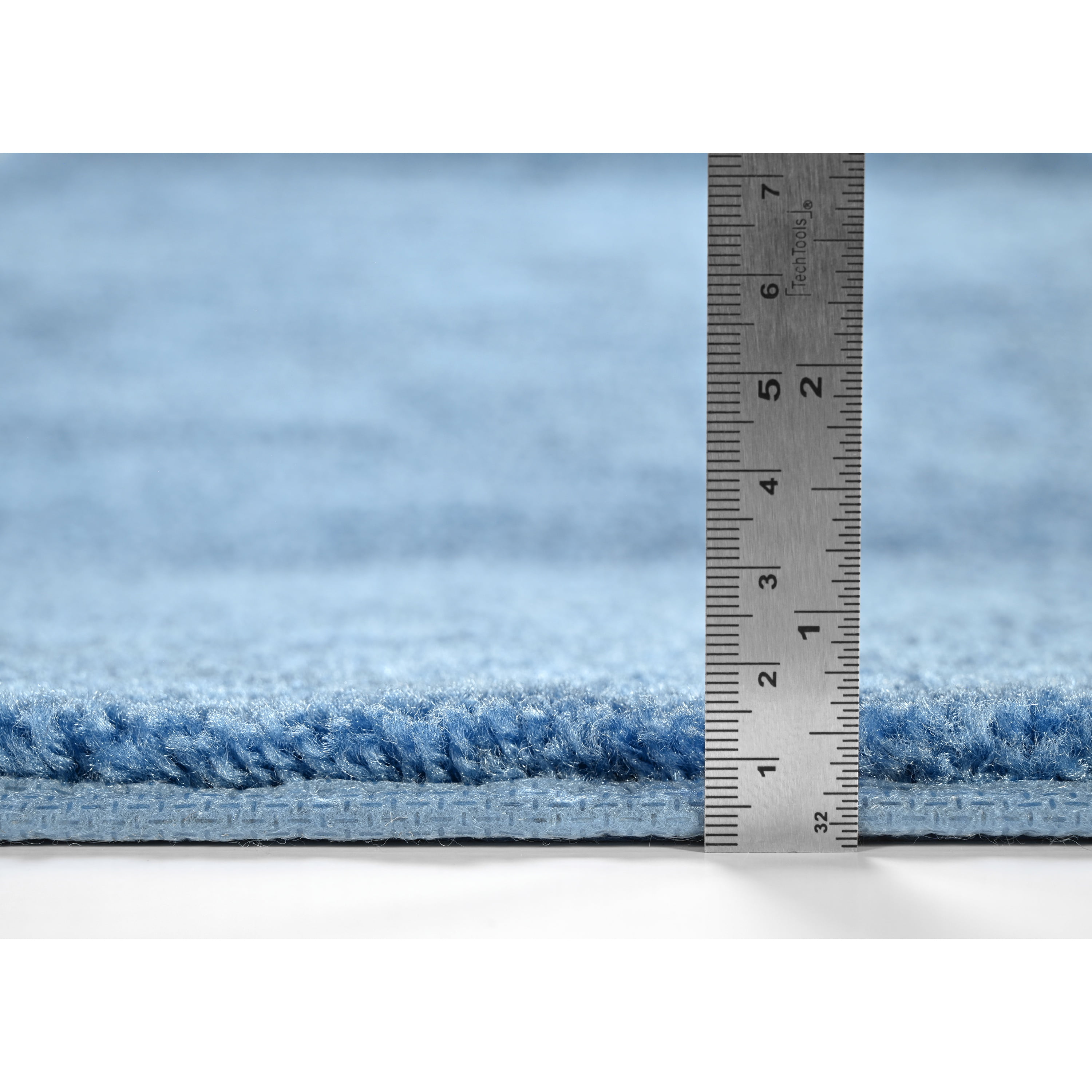 Garland Rug Traditional Washable Bath Rug Set, 4 Piece Set (2 Bath Rugs, Contour, & Lid) Basin Blue