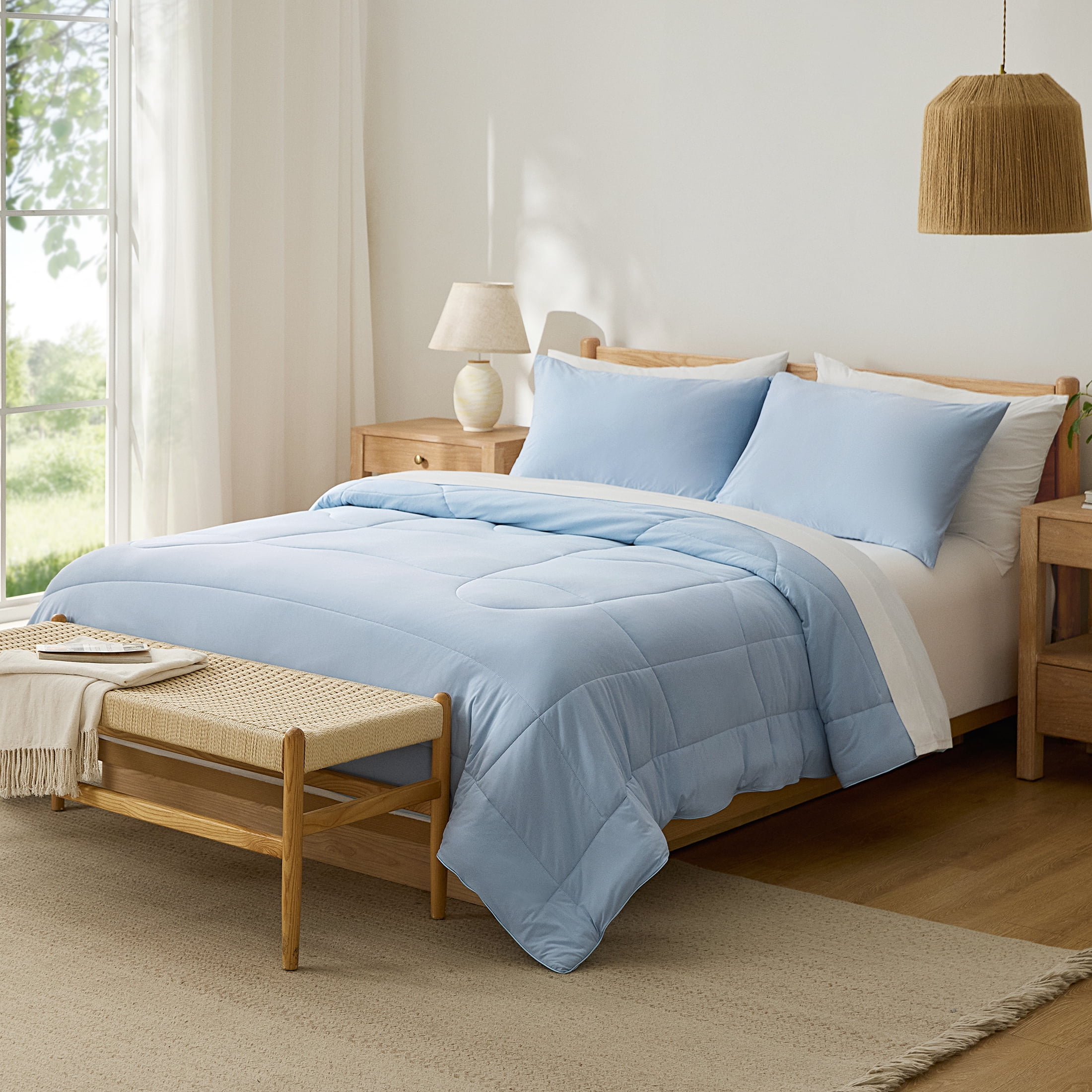 B-COOL Cooling Blue Comforter - Walmart.com
