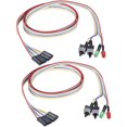 thumbnail image 1 of Cable de interruptor de encendido y apagado ATX para carcasa de computadora, 2 unidades, con 2 luces LED, rojo y verde, bisel frontal, 65 cm, 1 of 4