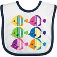 thumbnail image 3 of Inktastic Tropical Fish Lover Girls Baby Bib, 3 of 4
