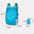 thumbnail image 2 of Backpack For Women Lightweight Foldable Backpacks Outdoor Waterproof Hiking Simplicity Bookbag Gray, 2 of 5