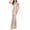 Beige women sequin maxi dress a1, variant on Women's Summer High Neck Sleeveless Sequins Bodycon Maxi Dress Elegant Formal Long Travel Party Cocktail Evening Graduation Dress, White XL