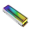 thumbnail image 1 of Aluminum ARGB M.2 SSD Heatsink Cooler 5V 3Pin ARGB Aura Sync M.2 2280 NVME NGFF Solid State Drive Hard Disk Radiator Cooling Pad M.2 SSD Heatsink B, 1 of 6