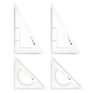 Triangle Ruler Square Set 30/60, 45/90 Degrees 27cm Triangle Rafter Angle  Ruler 2 Pack