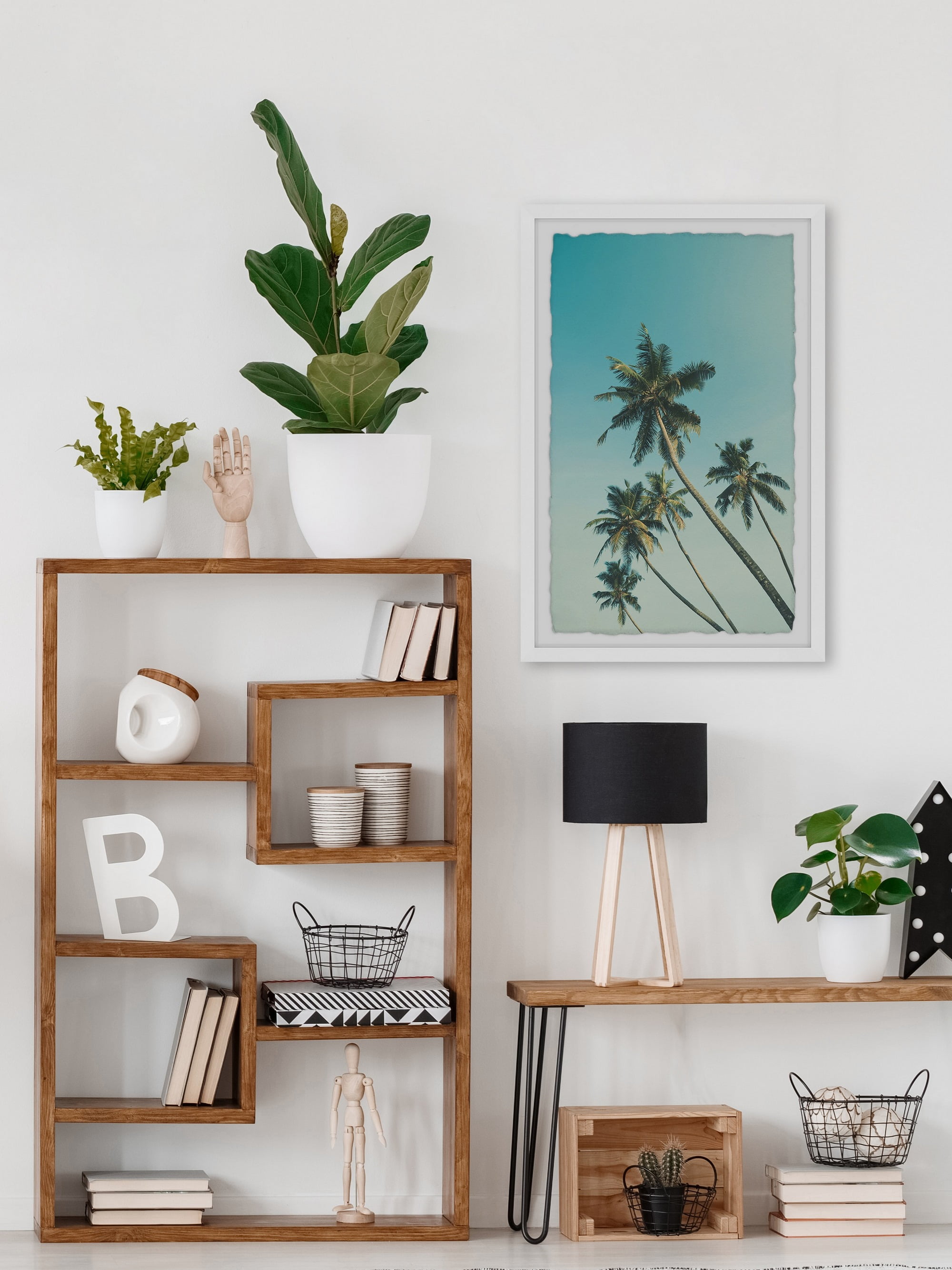 Marmont Hill Leaning Palm Trees Framed Wall Art