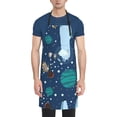 thumbnail image 4 of Cauagu Alpaca Astronaut in Space Aprons with Pockets,Waterproof Apron for Women,Kitchen Cooking Apron Adjustable Bib Aprons Chef Apron for Cooking,Drawing,Crafting, 4 of 8