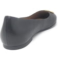 thumbnail image 5 of Tory Burch Women's Chelsea Ballet Flats Shoes  (Perfect Black - Rolled Brass)  8.5 US, 5 of 5