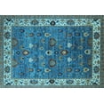 thumbnail image 1 of Ahgly Company Indoor Rectangle Oriental Light Blue Industrial Area Rugs, 2' x 4', 1 of 4