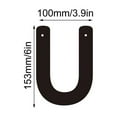 thumbnail image 2 of Iron Metal 3D Letter Antique Industrial House Number Sign Heavy Solid Iron Character Textured Protective Coating Easy Install 1 Piece + 2 Screws Durable Entryway Decor, 2 of 6