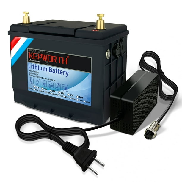 KEPWORTH LiFePO4 Battery 12V 60Ah Lithium Battery with 50A BMS