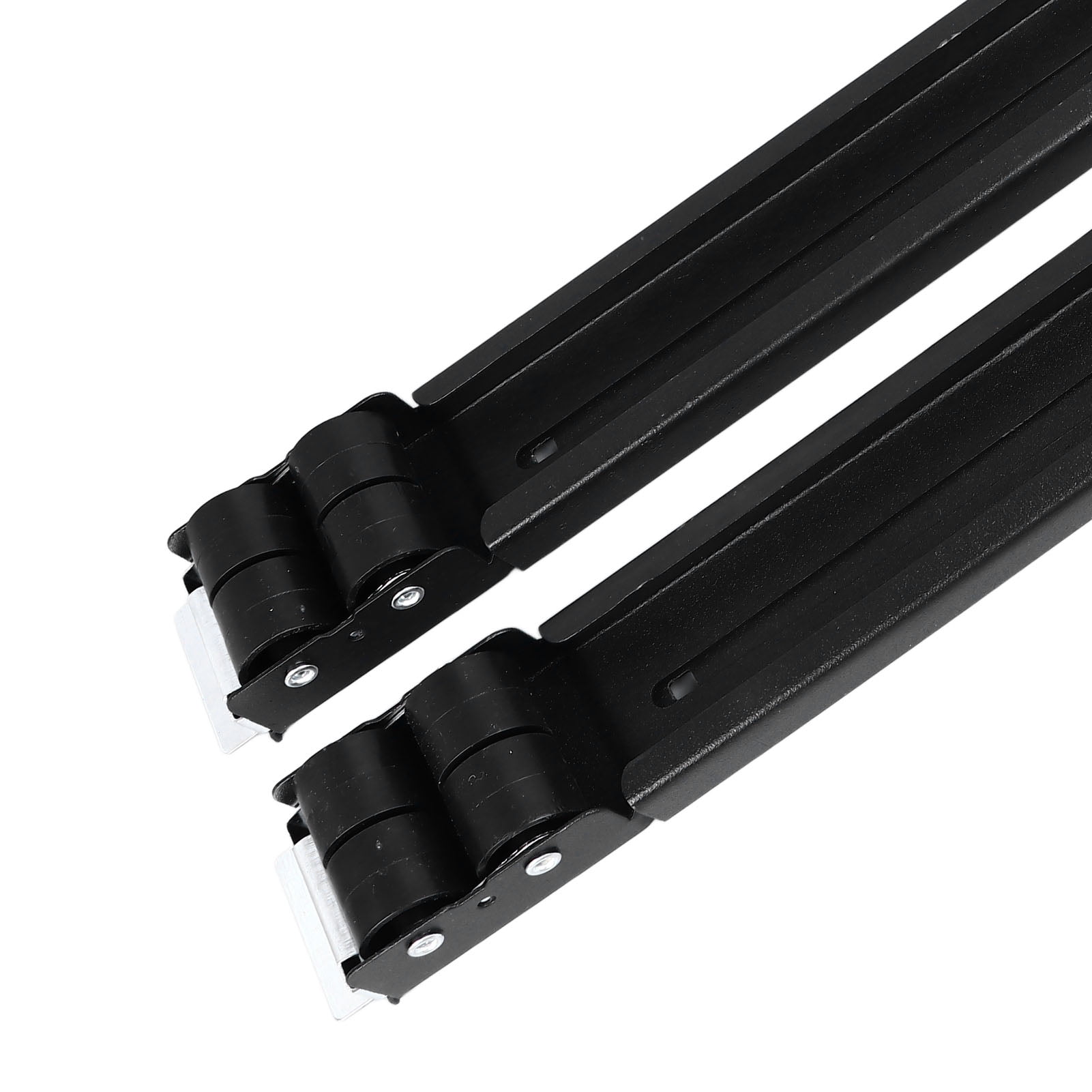 LAZIOEGR 2PCS Appliance Roller Extendable Washing Machine Dolly Bracket 16 Wheels with Brake 661lbs Bearing Fridge Moving Base Stand 17.7-27.6 inches / 45-70 cm Black