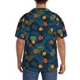 thumbnail image 3 of Susaid Hawaiian Style Print Men's Polo Shirts Button Down Short Sleeve Casual Summer Beach Vintage Shirts for Men-4X-Large, 3 of 5