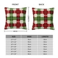 thumbnail image 4 of YFYANG Square Decorative Throw Pillow Case (Without Pillow Insert), Christmas Checker Pattern Bedroom Sofa Car Cushion Cover, 22"x22", 4 of 9