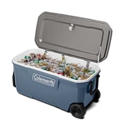 Coleman 316 Series 100QT Hard Chest Wheeled Cooler, Lakeside Blue