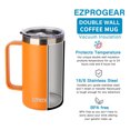 thumbnail image 5 of Best Mom Ever Gift - Ezprogear 24 oz Stainless Steel Coffee Mug for Mom Birthday Insulated Beer Tumbler with Handle and Lid (Glitter Violet), 5 of 6
