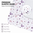 thumbnail image 3 of Little Grape Land Fitted Crib Sheets 2 Pack for Toddler Girls, 28"x 52" Extra Soft Microfiber Crib Sheet Set, Butterfly&Purple, 3 of 6