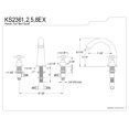 thumbnail image 4 of Kingston Brass Royale Two Handle Roman Tub Filler, 4 of 4