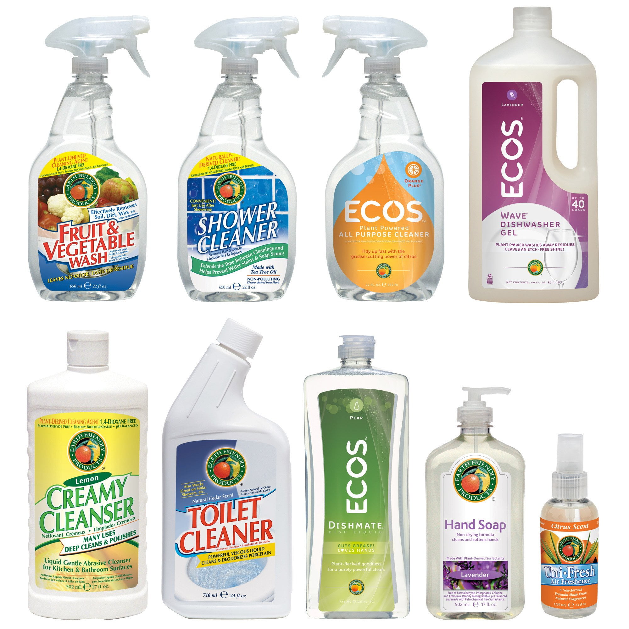 ECOS Earth Friendly Products Kitchen & Bath Cleaning Combo Pack