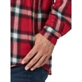 thumbnail image 6 of Wrangler Men's Heavyweight Plaid Sherpa Lined Shirt Jacket, 6 of 6