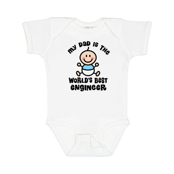 Inktastic Worlds Best Engineer Dad Boys Baby Bodysuit