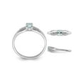 thumbnail image 3 of 1/3 Carat (Ctw) Natural Aquamarine Ring in Sterling Silver, 3 of 4