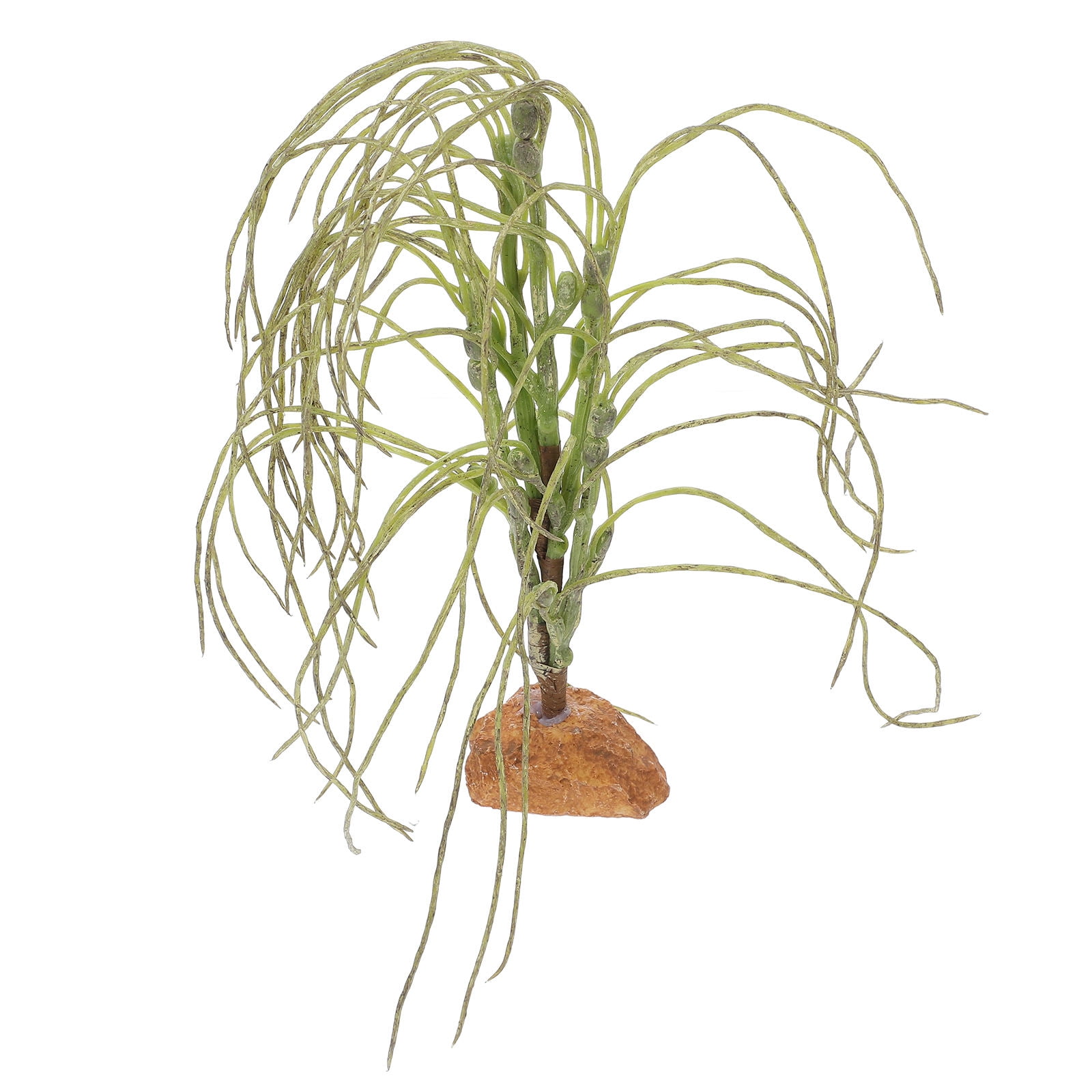Milisten Realistic Reptile Fake Plants Resin Habitat Decoration for Bearded Dragon and Terrarium