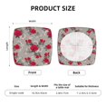 thumbnail image 6 of Balery Rose Flowers Stretch Couch Cushion Covers, Individual Sofa Cushion Covers, Soft Chair Sofa Seat Cushion Slipcover with Elastic Bottom Milk Silk-16.9in, 6 of 9