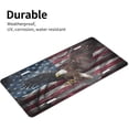 thumbnail image 2 of Front License Plate Cover Aluminum Metal Sign for Car Decor US Car Plates Accessory Novelty Vanity Tag Cover with 4 Holes for 6 * 12 in - Baseball American Flag, 2 of 7