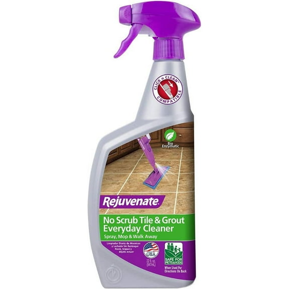 Rejuvenate Bio-Enzymatic Tile and Grout Cleaner - Scrub Free, Lightens and Brightens - 32oz
