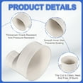 thumbnail image 3 of 3pcs Duct Reducer (3" to 2") - Round Duct Adapter Fitting Pipe Increaser Reducer Pipe Connector, Fits DWV (Drain, Waste and Vent) Air Ventilation Ducting, White, 3 of 6