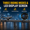 thumbnail image 5 of Electric Bike for Adults, 500W Motor, 20 MPH Max Speed Folding Ebike, 14" Electric Bicycles, Max 20 Miles Range (Pedal Assist Mode), Mini E Bikes, 5 of 12