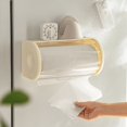 thumbnail image 5 of YMTQ Capacity Paper Towel Holder Wall Mount Roll Dustproof Cover Modern Bathroom Kitchen Tissue Dispenser Organizer Storage, 5 of 8