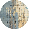 thumbnail image 1 of Ahgly Company Indoor Round Abstract Tan Brown Abstract Area Rugs, 4' Round, 1 of 6