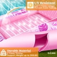 thumbnail image 4 of Tumbona inflable para broncearse para piscina, tipo flotador, en forma de L, rosa intenso, 70 x 46 cm, 4 of 7