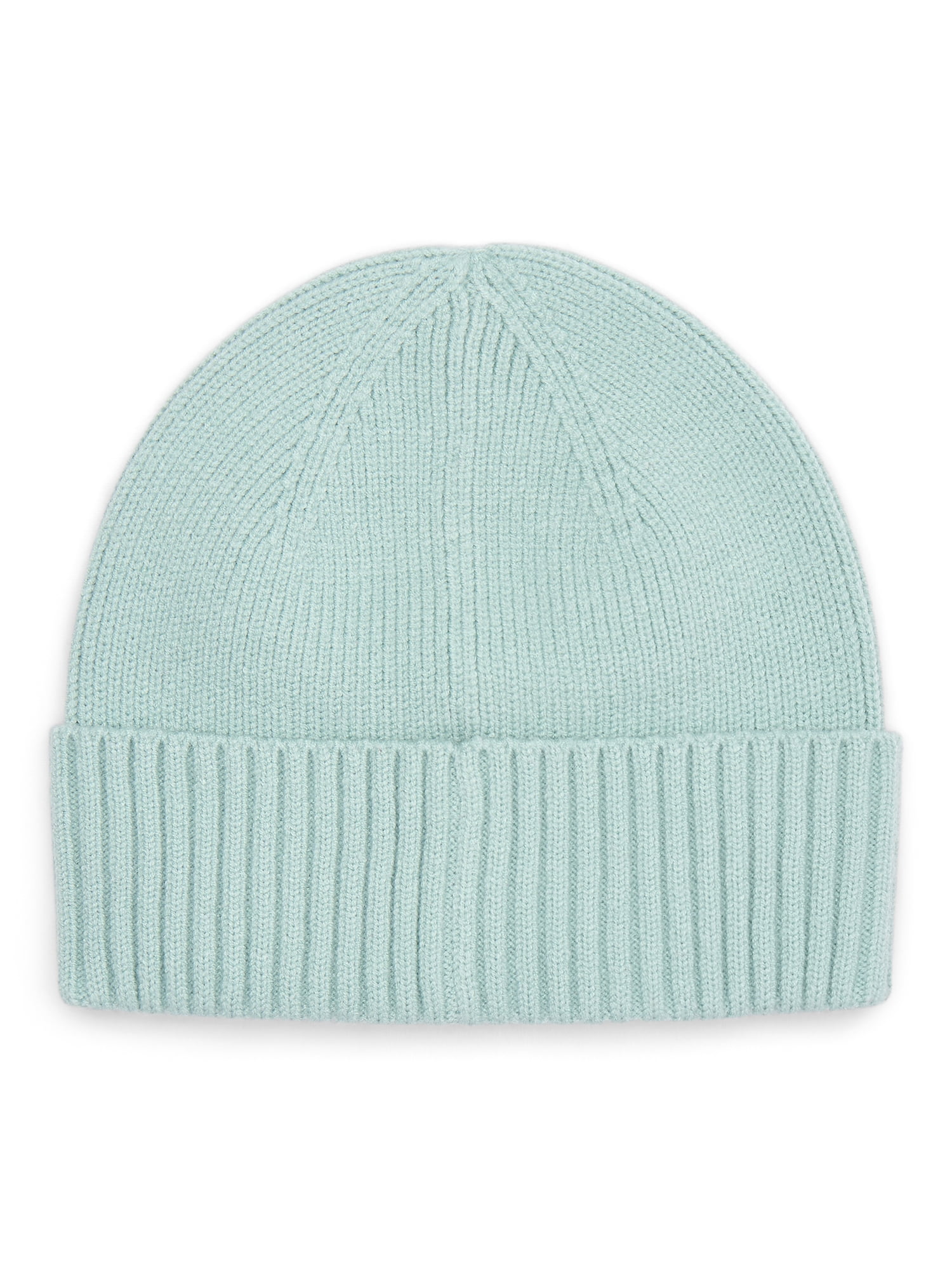 Time and Tru Women's Ribbed Beanie, Green Juniper