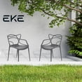 thumbnail image 2 of Set De 4 Sillas Comedor Nealtican Exterior Interior Pvc Gris EKE Life Home GC015, 2 of 6