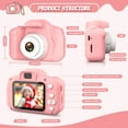 thumbnail image 6 of Sanmadrola Kids Camera Selfie Camera for Kids Christmas Birthday Festival Gifts for Girls Age 3-9 HD Digital Video Cameras for Toddler Portable Toys for 3-8 Year Old Girl with 32GB SD Card, Pink, 6 of 9