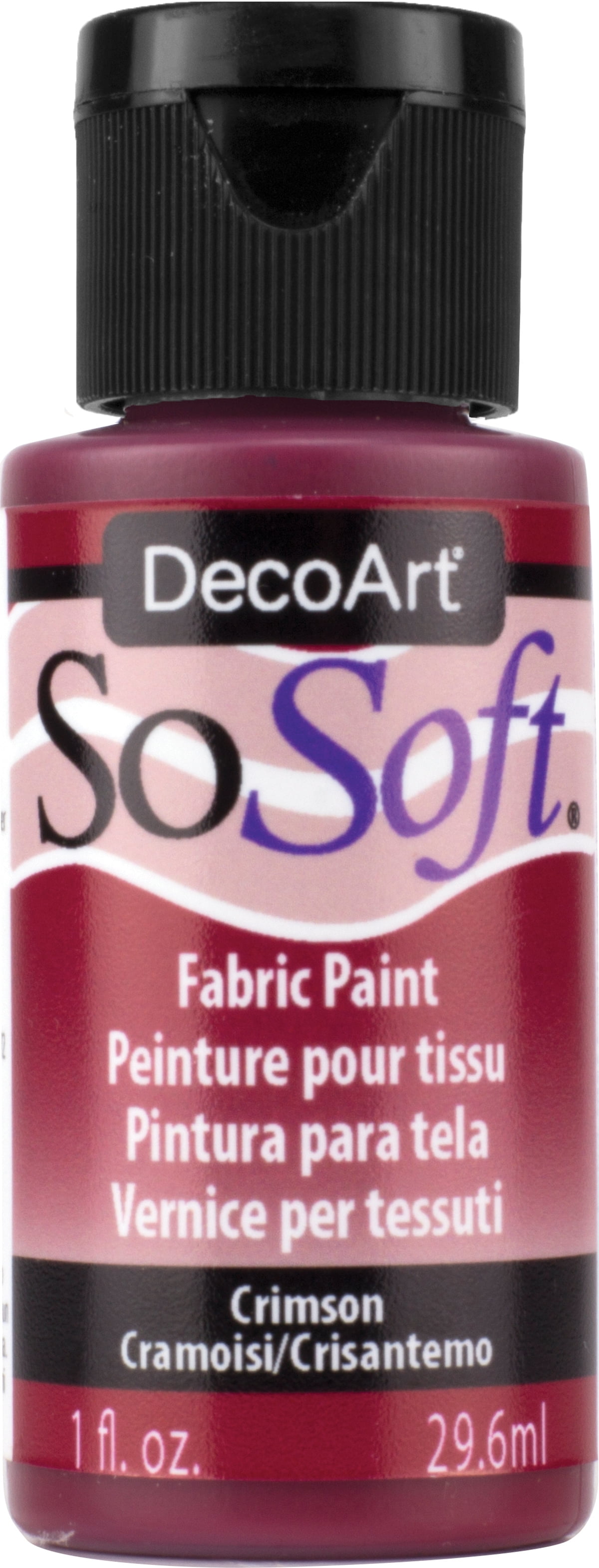 SoSoft Fabric Acrylic Paint 1ozCrimson
