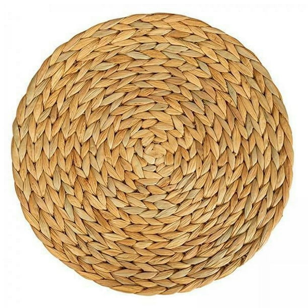 manteles individuales,Manteles individuales tejidos resistentes al calor y antideslizantes para cocina,Mantel redondo Platos para la cena Cuencos Fiesta,Manteles individuales para