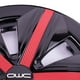 thumbnail image 5 of Jgo 4 Tapones Extensión Polvera Llanta Negro Rojo Rin 15 Owc negro, 5 of 8