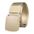 thumbnail image 2 of Fvsianol Men Work Belt Non metal Belt Metal free Nylon Belt Weaving Strap Holeless Adjustable Design Waistband Costume Accessories, 2 of 8