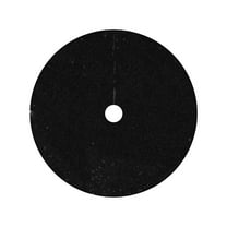 EWASWON Christmas 24-Inch Black Sequin Christmas Tree Skirt - Vintage Style Sparkling Holiday Decor for Home & Christmas Party, Polyester Fabric