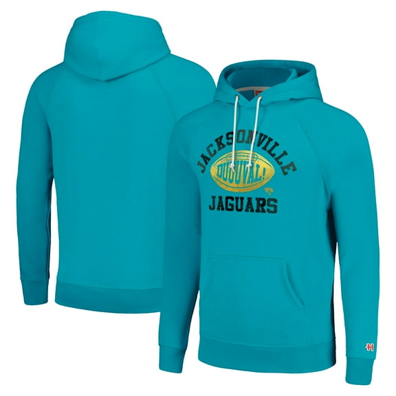 Unisex Homage Teal Jacksonville Jaguars Hyperlocal Raglan Pullover Hoodie
