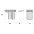 thumbnail image 2 of Richelieu 2260 226 Series Bottom Mount Single Bin Trash Can - Grey, 2 of 3