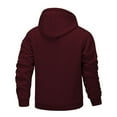 thumbnail image 4 of Men's Christmas Hooded Jacket Heavyweight Warm Full Zip Long Sleeve Outdoor Lined Coat Winter Cold Weather L, 4 of 4