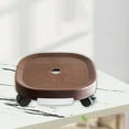 thumbnail image 4 of Hariumiu Flower Pot Tray with Roller Wheel Movable Grid Bottom Strong Bearing Waterproof Coating Anti-rot Root Flower Tray, 4 of 8