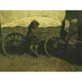 thumbnail image 2 of Remington, Frederic 18x15 Black Modern Framed Museum Art Print Titled - The Sentinel, 2 of 4