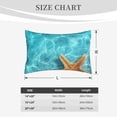 thumbnail image 3 of Fotbe Starfish And Seashell On The Beach 1 Pillow Cases - Envelope Closure - Luxury, Extra Soft, Cooling Pillow Covers - Wrinkle, Fade, Stain Resistant-16"x24", 3 of 8