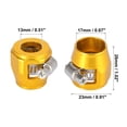 thumbnail image 3 of Unique Bargains 4pcs AN12 Hex Gold Tone Car Hose Finisher Clamp Adapter Line End Cover Connector, 3 of 6